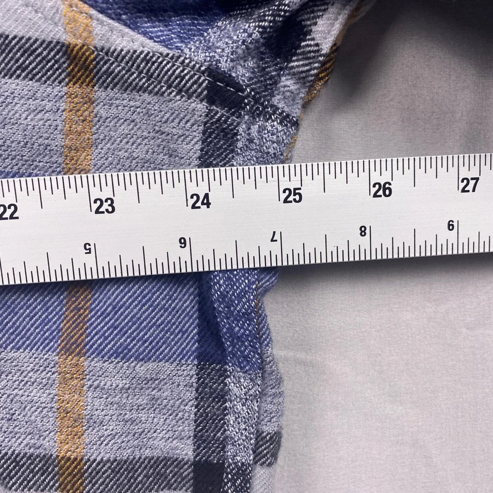 The North Face Arroyo Flannel Shirt Mens XL Blue Plaid Cotton Long Sleeve Casual